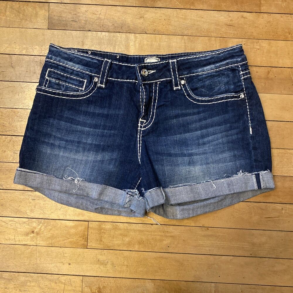 Anoname Denim Jean Shorts Women’s Size 31 Zoe Short  Dark Wash